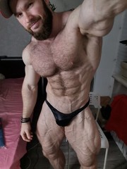 [A897] Handsome Male Cute Model Showing Off Body And Muscles Body Builder
