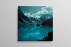 Mountain Lake Photography Landscape Canvas Wall Art Scenic Nature Home Decor