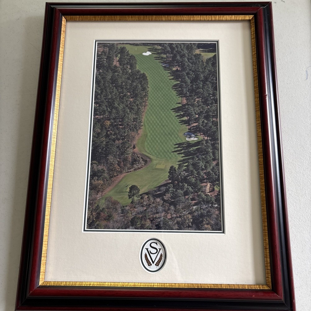Sage Valley Golf Course Framed Picture Fairway Bunker Outdoor Office Decor