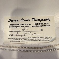 Steven Linder Signed Limited Ed 2002 «August Moon» Cityscape Framed Photo