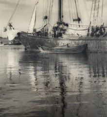 Original JOHN R HOGAN ‘In Lunenberg’ NOVA SCOTIA HARBOR Boats Pictorialist PHOTO