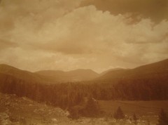 ANTIQUE *CLIFTON CHURCH* VIEW FROM EAGLE MOUNTAIN HOUSE WHITE MOUNTAINS NH PHOTO