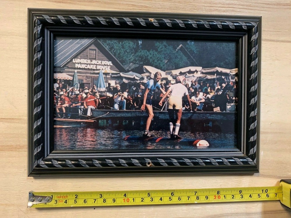 Lumberjacks Logging Hayward WI Picture Framed Glass 10″ x 7″