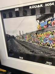 Art Graffiti TrainTrack Photography Kodak Matted/Framed Signed Bruce Reinfeld