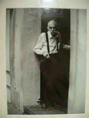 MATTED PHOTOGRAPHY Man In Doorway Black & White By Larry Santucci 11×14″