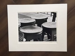 BRUCE BLUM SIGNED B&W Photo Print (16″X 20″)-«Stools «