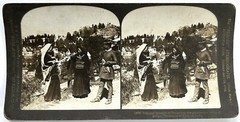 India Darjeeling Women Nepal 1903 Photo Stereo Vintage