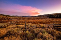 Rocky Mountains Photography Print: New Mexico Mountain Valley Sunset Photo