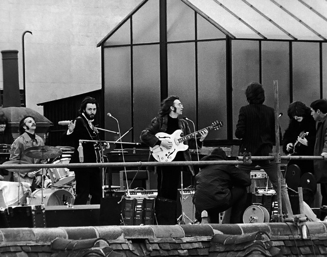 The Beatles Rooftop Let it be January 30th 1969 Photo 14 x 11″