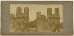 FRANCE Paris Cathedral Notre Dame C1858 Photo Stereo Album Vintage