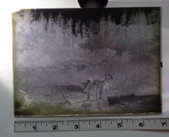 Antique Photograph Glass Negative Ladies Having Fun Posing for Photo @ 1915