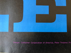 Poster – Peter Teubner – Container Corporation of America 1968 – Harlem New York