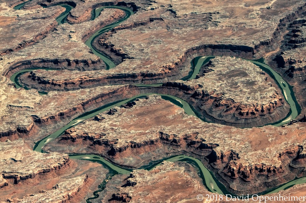 Bowknot Bend on the Green River in Utah Aerial Photograph Horseshoe Canyons