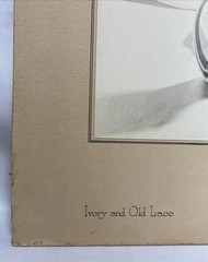 Vintage 1952 Original H.B Woodling «Ivory & Old Lace» Still Life Photograph