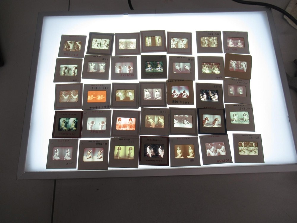 Vintage 1940’s 35 Female Pin-up Slides 35mm Single Slide Stereooptic cl