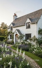 8*10 cozy cottage house photo print warm beautiful home wall art decor bedroom