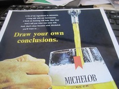 1968 Michelob Beer Advertising reprint 8.5X11 glossy paper