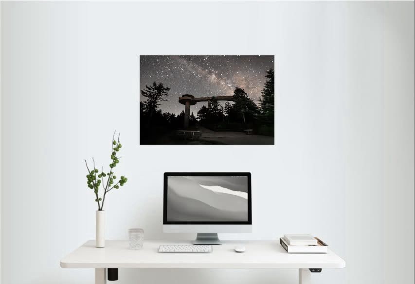 Chasing the Milky Way – Kuwohi GSMNP 16×20 Canvas. Signed