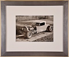 ALFREDO VALENTE Original Vintage Silver Gelatin Hot Rod Roadster Car Photograph