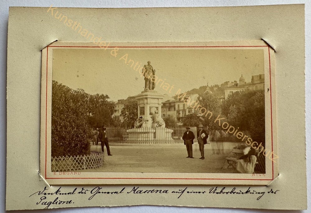 orig. CDV Photo France Nice Photo Degand Vintage Print Tirage Album Circa 1870