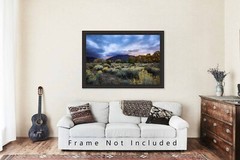 Taos Mountain Photography Print: New Mexico Rocky Mountain Landscape Photo