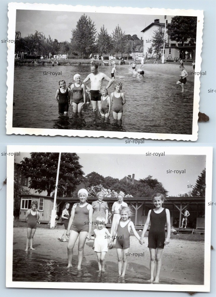 2x Lübz 1941 photo 9x6cm