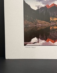 Hedy Signed Fine Art Photo «Maroon Bells» Matted Landscape Colorado Aspen