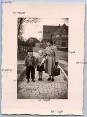 Tonning 1950s – Children 1st School Day Enrollment School Course – Photo 6x8cm
