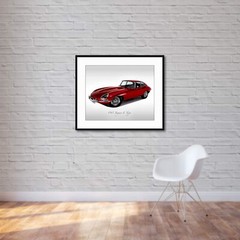 Classic Cars – 1961 Jaguar E Type – Print