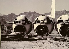 VINTAGE AIRCRAFT /AIRPLANE SALVAGE SCRAPYARD SURREAL LANDSCAPE PHOTOGRAPH