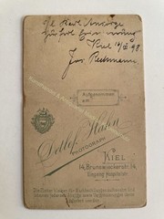 orig. CDV photo photograph man gentleman fashion picture old 1898 Detlef Hahn Kiel