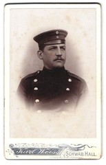 Photograph Karl Weiss, Schwäb. Hall, Chevauleger des 122. regiment in uniform
