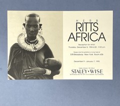 Herb Ritts – Photography Show Announcement Card 1994 – Africa