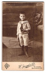 Photograph H. Joseph & Co, Rixdorf-Berlin, Berliner Straße 55, little boy in