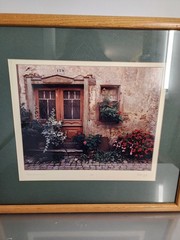 Alan Klug Art Photograph Fleurie France House Garden Signed Frame 24″ x 27″