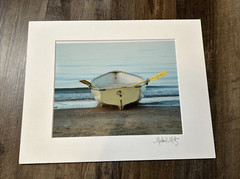 Michael Mitz Photography Matted Photo Boat Shore 11×14