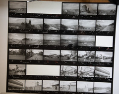 Photo Print Large Contact Sheet 1980 Various Views Normandy 40X50cm