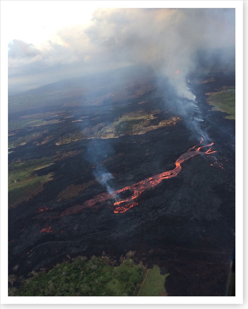 2018 Kilauea Volcano Fissure 18 Lava Flow Silver Halide Photo