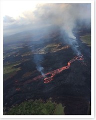 2018 Kilauea Volcano Fissure 18 Lava Flow Silver Halide Photo