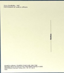 Villa Gamberaia, Settignano, Italy 1987 Fotofolio Art Print Card Marcus Lippman