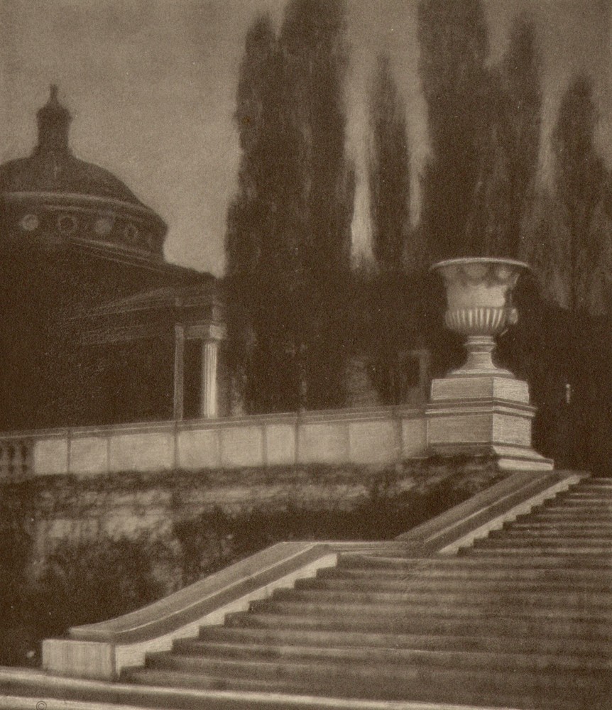 Columbia University-Night by Karl Struss | 1913 Mezzogravure