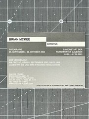 Brian McKee (1977-2018) Art Show Announcement Card Berlin 2003 – Detritus