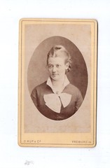 C. Ruf CDV photo lady portrait-Freiburg 1877