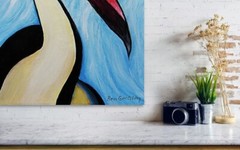 Pelican And The Sea 4 12″x16″ Fine Art Print, Bird Art