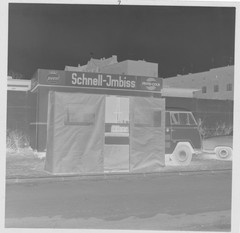 Berlin Mobile Fast Food Pepsi-Cola Advertising Vintage Negative 1950s #182