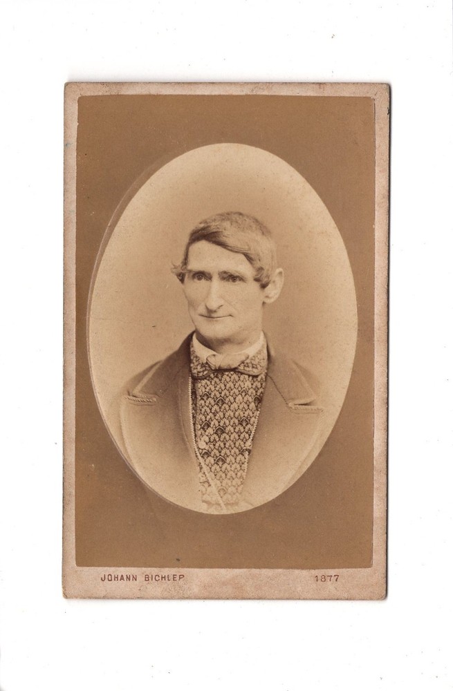 Johann Bichler CDV photo portrait of a man-Steyer 1877