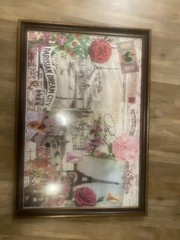 City Of Paris 38x27in Frame With Parisian Dream City And The Mona Lisa Big Frame