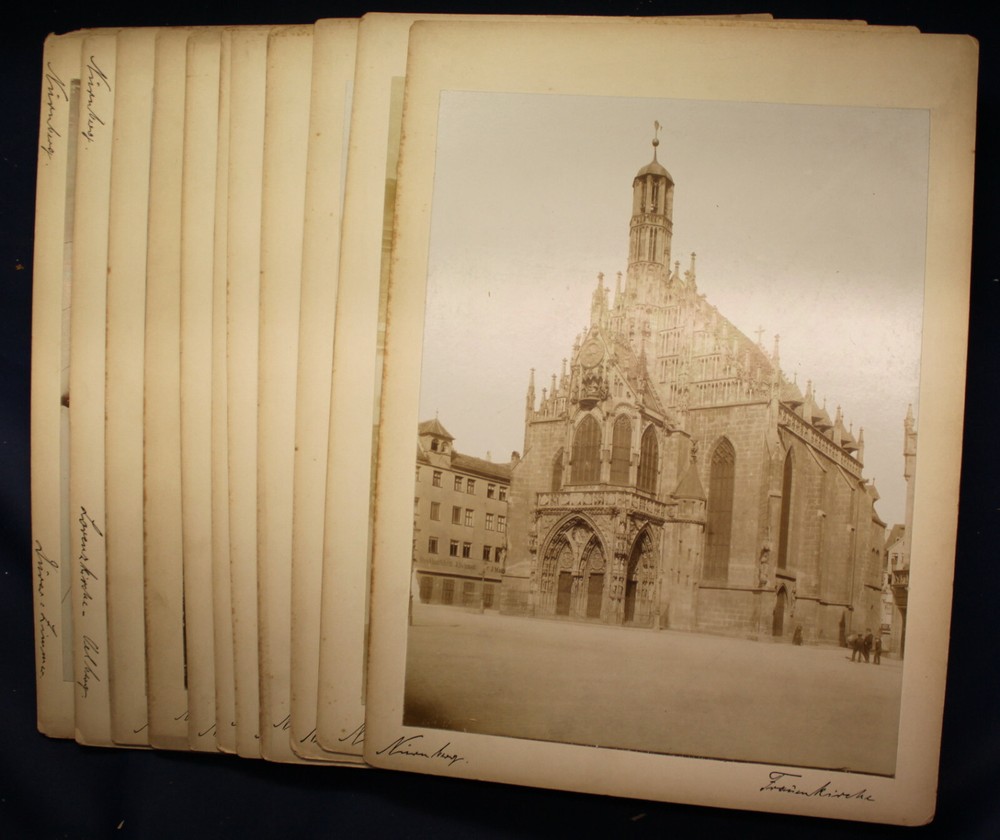 11 orig. Photographs of Nuremberg around 1880 architecture art culture Bavaria SF