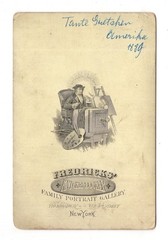 CAB photo lady portrait / fine lady / Aunt Gretchen – New York / USA 1889