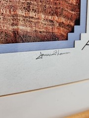 Signed James Thomson Wood Framed Photograph Rainbow Grand Canyon Snapshot 15×12